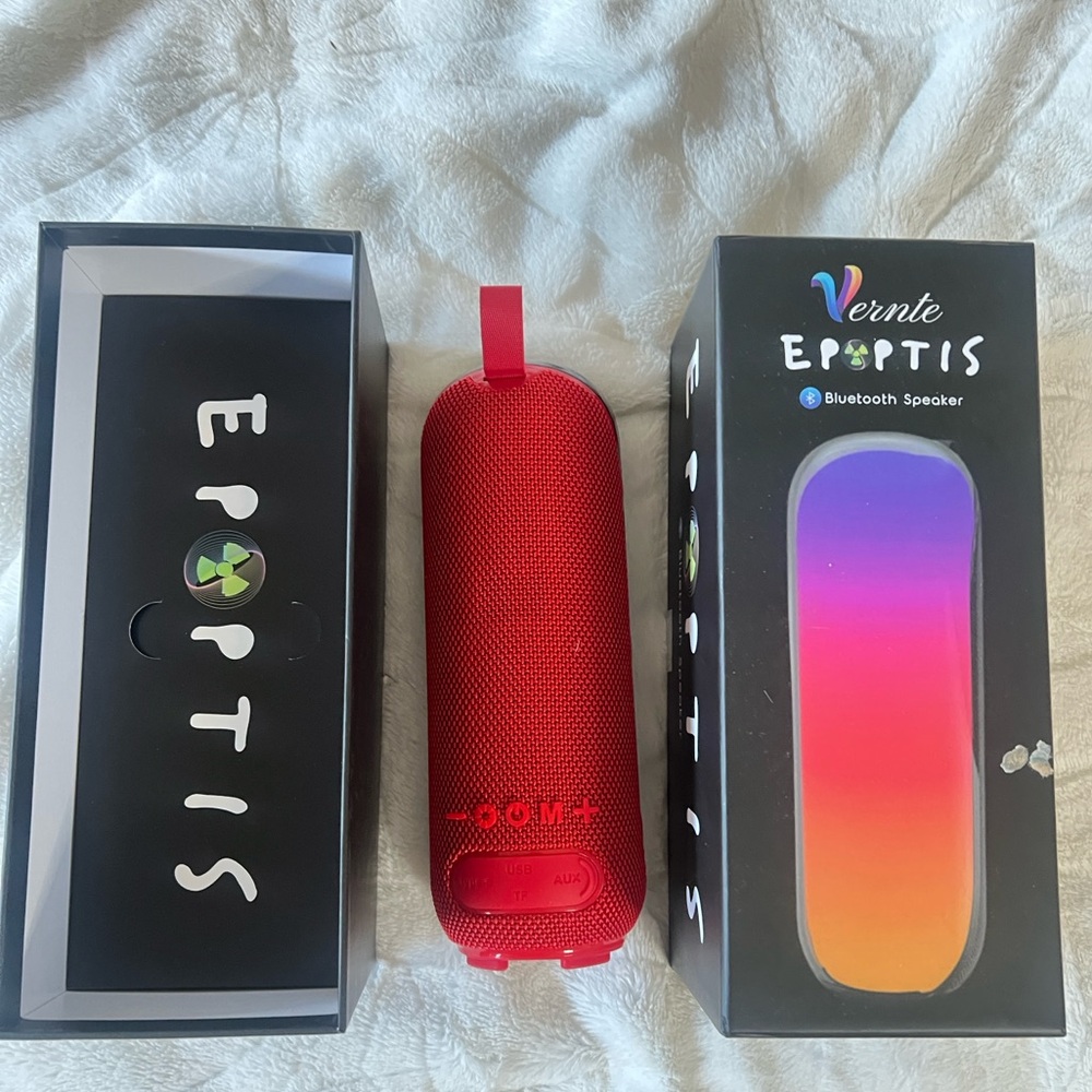 Bluetooth Speaker Support TF / U-disk / RGB Light(Red)